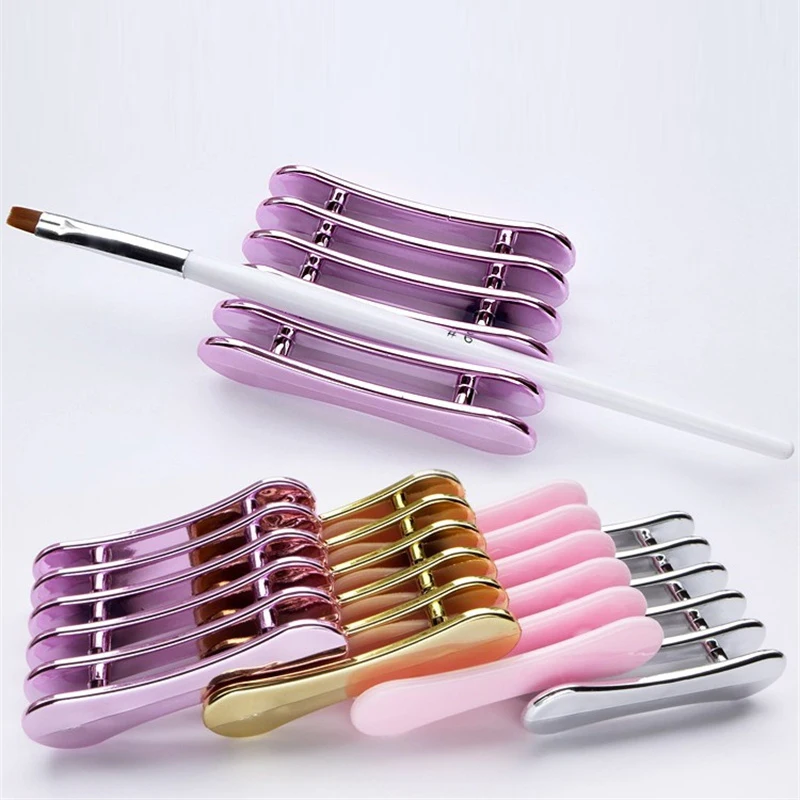 5 Grids Nail Art Painting Brush Holder Nail Brush Rack Painting