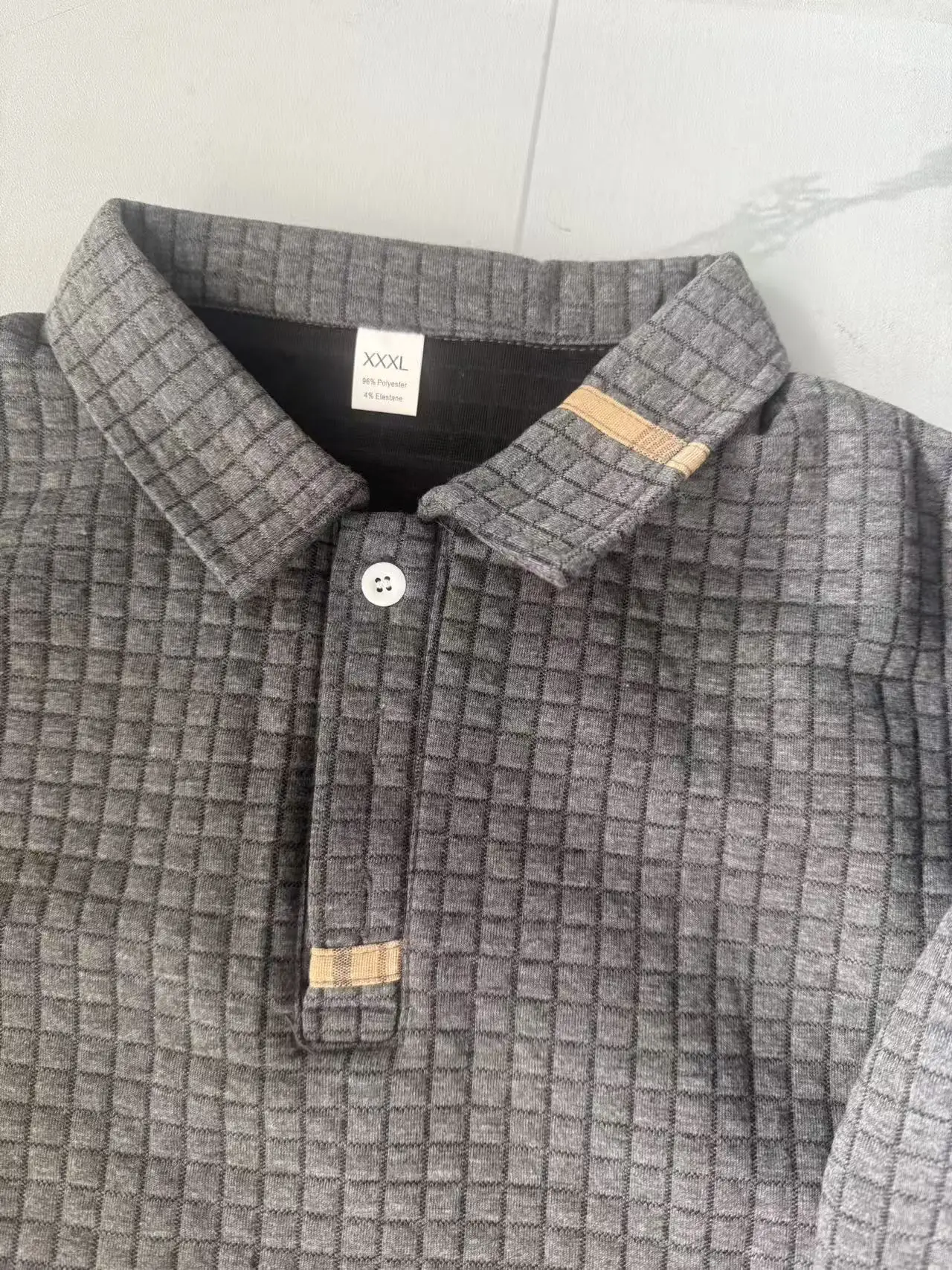 Polo da uomo primavera autunno 2026 con risvolto, tasche e cerniera decorativa, per il tempo libero quotidiano - immagine 5