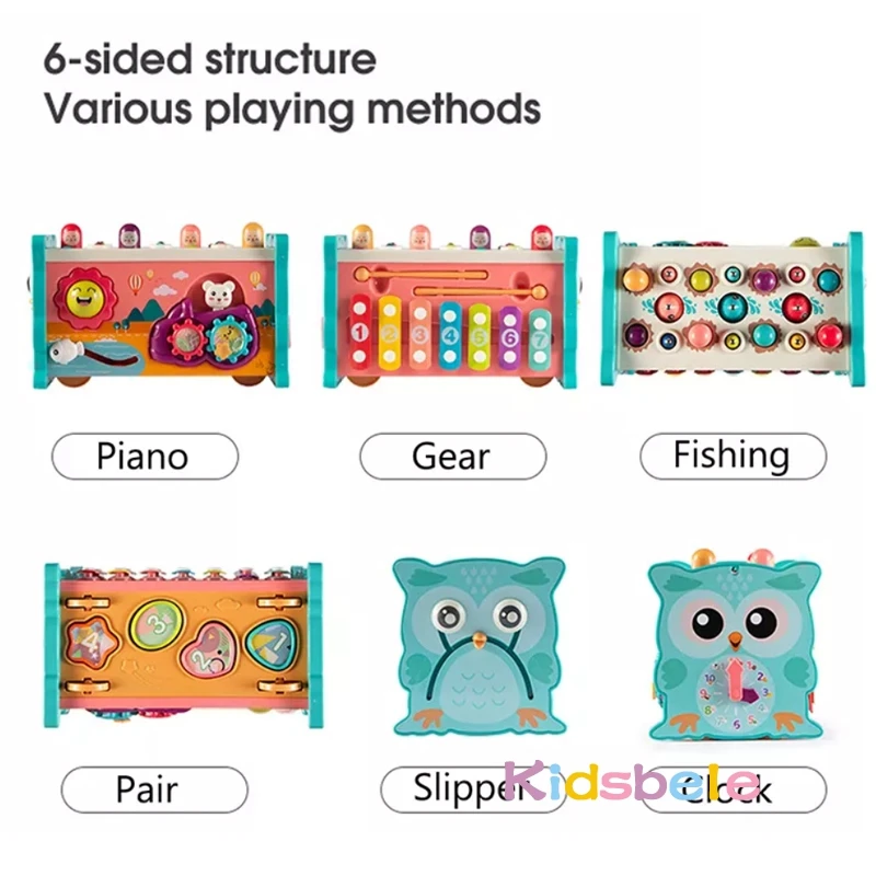 Hammering Toys Montessori 8 in 1 Fishing Games Fine Motor Skill Toddler Activities Baby Early Learning Educational Toy 6