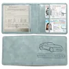 Car Registration Insurance Holder Driving License Cover Leather Auto Documents Drivers License Storage Bag Credit Card Holder 5