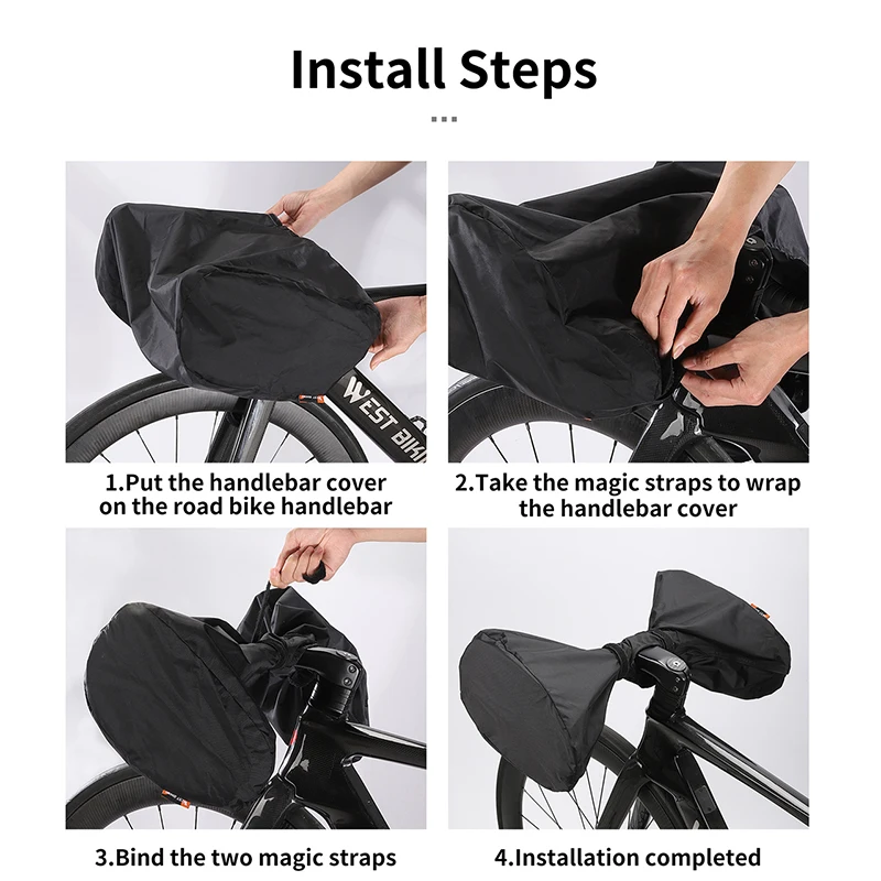 WEST BIKING Road Bike Handlebar Cover Waterproof Dustproof Bike Bar Protector Bicycle Accessories Anti-scratch Maintenance Tools