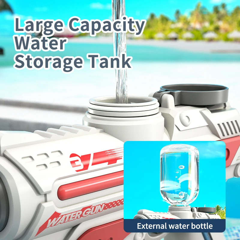 2023 Electric Automatic Water Gun Children High-pressure Outdoor Beach Large-capacity Swimming Pool Summer Toy for Children Boy 5