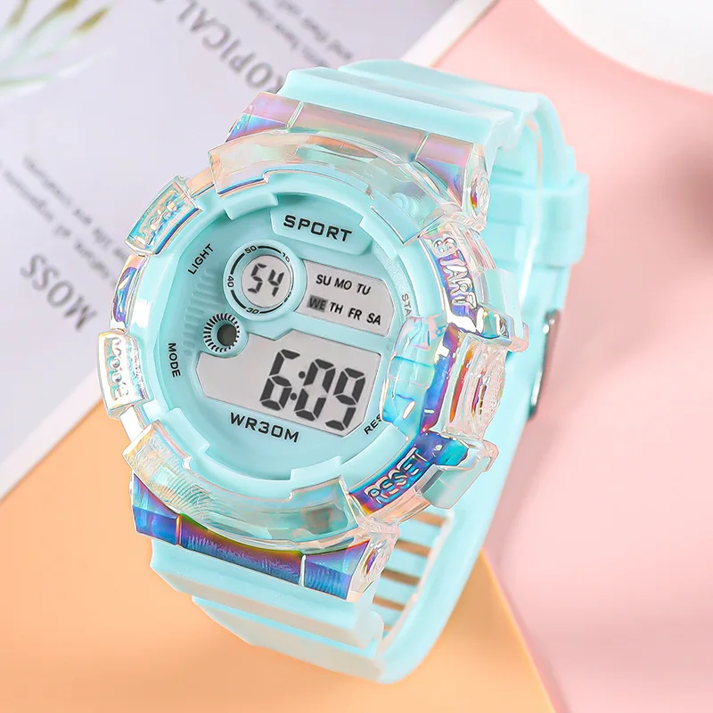 Sports Kids Watches LED Digital Watch for Boys and Girls Sports Clock Alarm Luminous Students Electronic Wristwatch Gifts 5