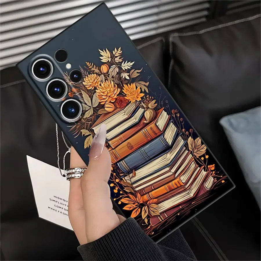 Whimsical Bookshelf Print Soft Phone Cover Case