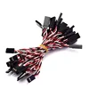 10Pcs 10/15/20/30/50/100cm Anti-interference Servo Extension Cable 30/60 Core For RC Servo Futaba JR Helicopter Drone Car Parts 5