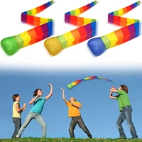Children's Hand Throwing Ribbon Rainbow Tail Ball Parent Child Outdoor Sports Sandbag Meteor Ball Sensory Training kid Toys