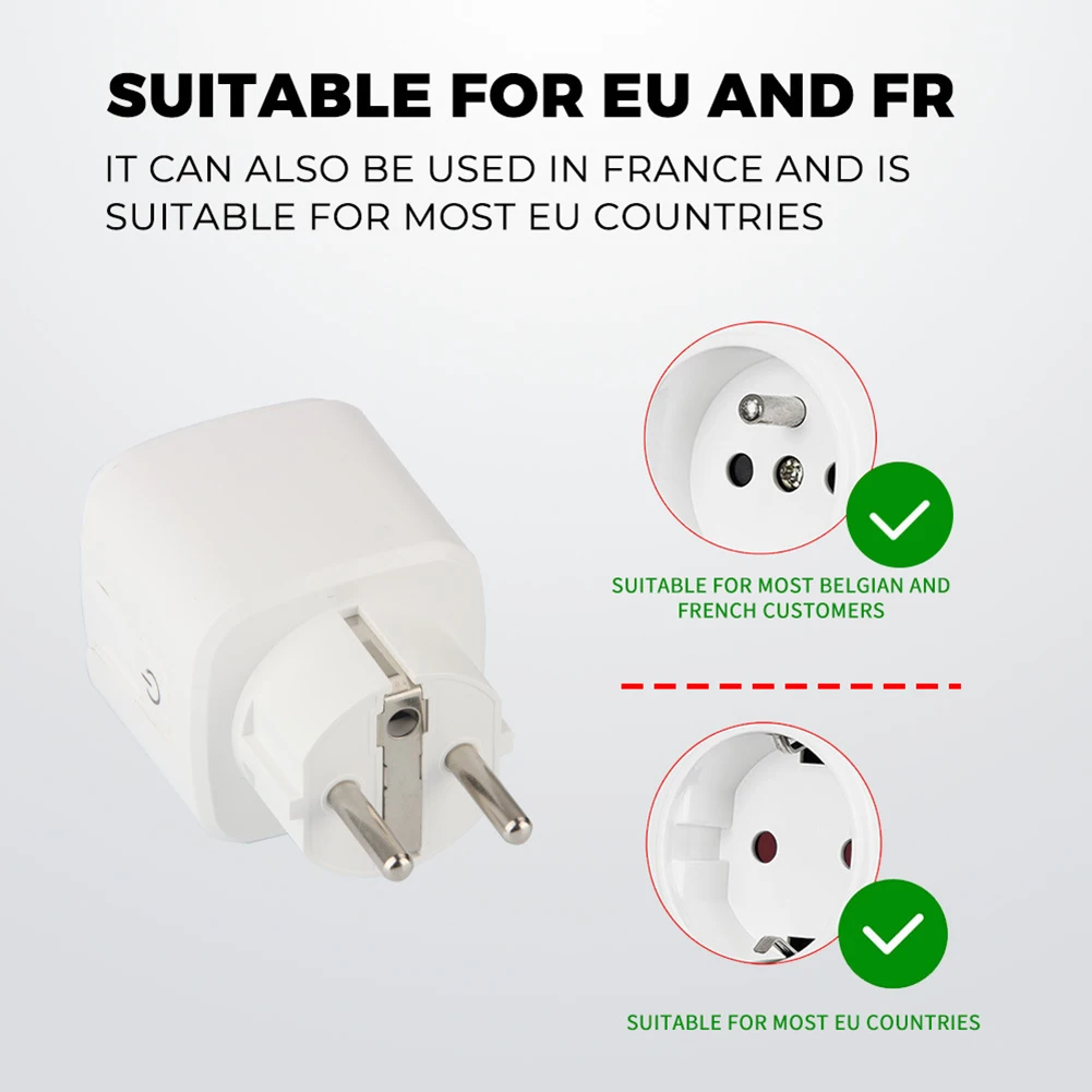 ZigBee-Ʈ ÷  EU 16A 20A,  , Ÿ̹ , Tuya Ʈ   , ˷  Ȩ ٸ Բ ۵
