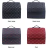 Car Trunk Organizer: Leather folding design, large-capacity, multi-use storage bag for autos. 3