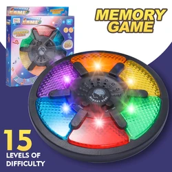 Electronic Handheld Memory Game with Lights and Sounds - Interactive Puzzle Toy (Memory Game)