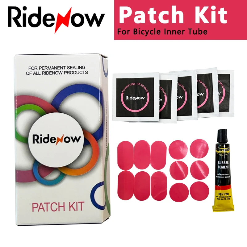 Ridenow Patch Kit TPU Bike Inner Tube Repair Tool Road Bicycle Tire 700C x 23 25 28 32C MTB Bike Tyre 26 27.5 29er BMX 20" 16"