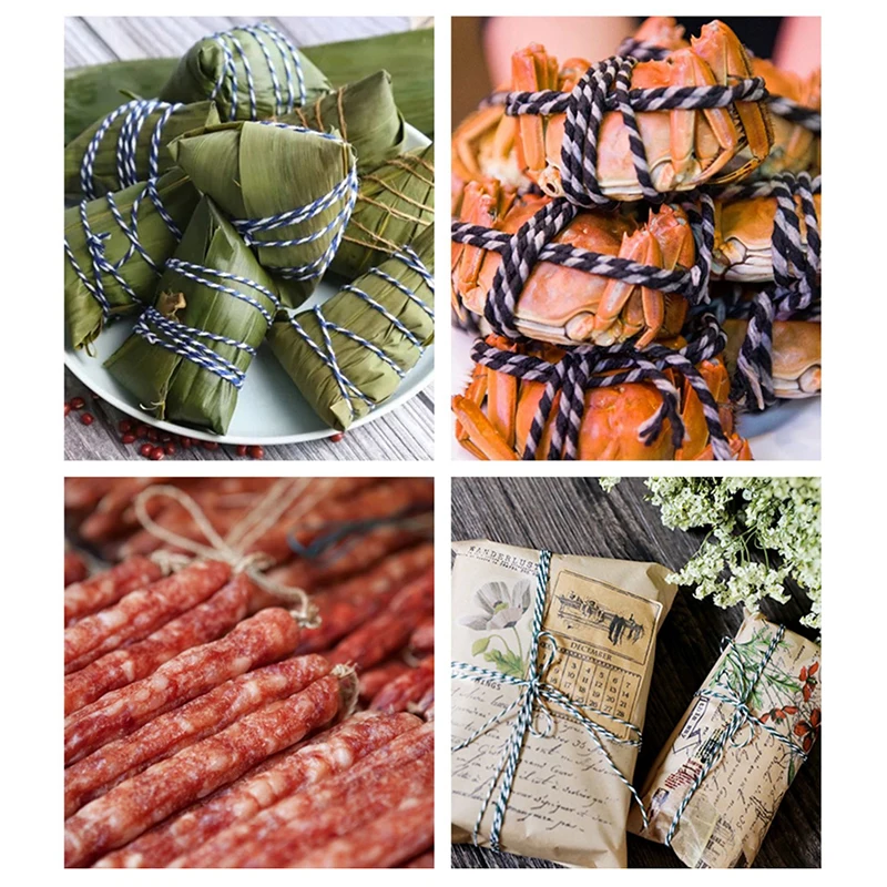 Description Picture 6 of itemMeat Sausage Tie Rope Thick Butchers String Cotton Twine Meat Prep Trussing Turkey Barbecue Strings Meat Sausage Tie Rope Cord