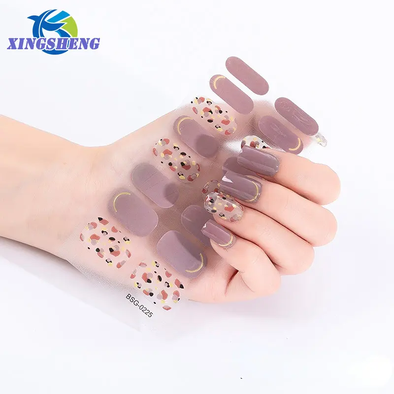 

1 Sheet Sexy Abstract Woman Semi Cured Gel Nail Stickers Gold Side Pattern Decals Manicure Nail Art Decoration Water Slider Tips
