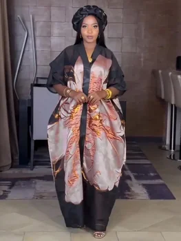 Abiti africani per le donne Abbigliamento tradizionale africano Dashiki Abiti Ankara Abito Abaya Robe Abito lungo maxi caftano musulmano 2025 1