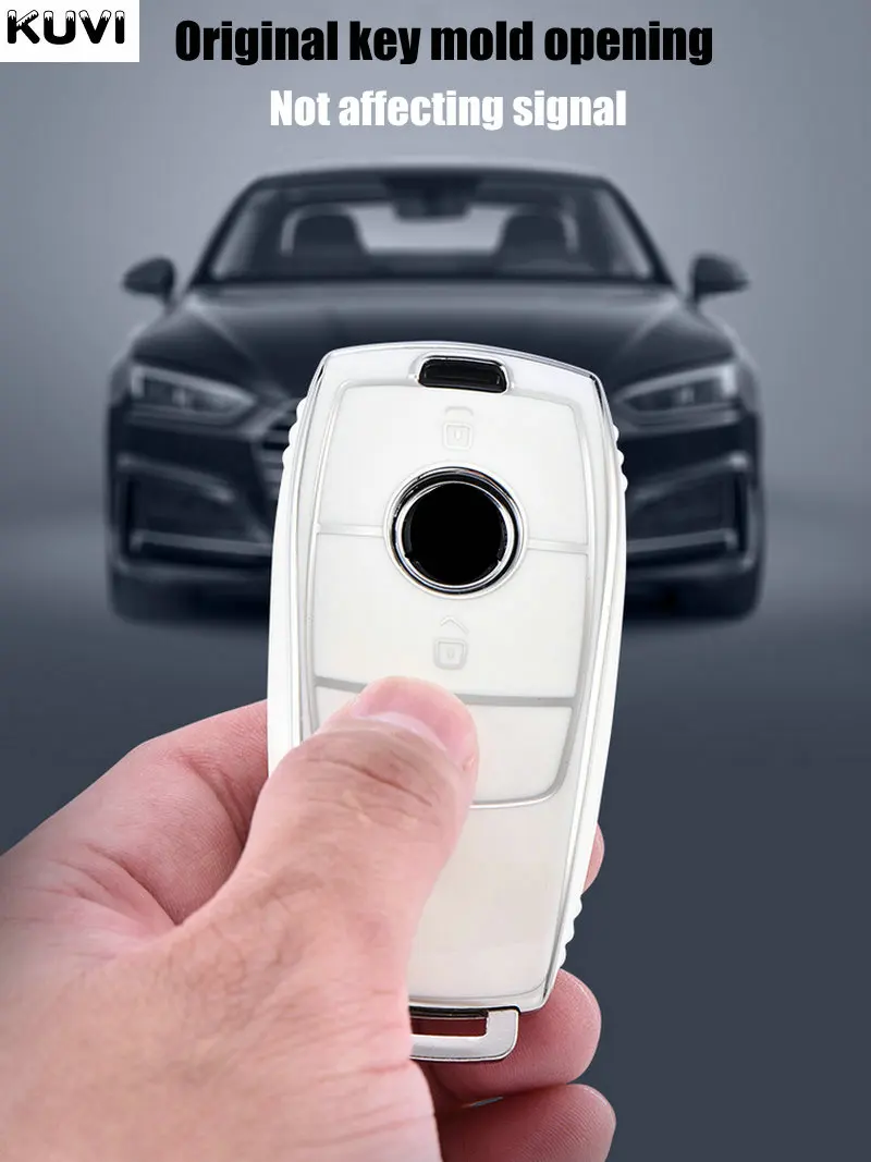 TPU Car Remote Key Case Cover Shell Fob For Mercedes Benz A C E S G Class GLC CLE CLA GLB GLS W177 W205 W213 W222 X167 AMG key case