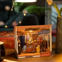 Robotime Rolife DIY Mystery Archives Bureau Decorative Ornament Kids Adult Miniature Fantasy Magic Doll House Wooden Kit Toy 2