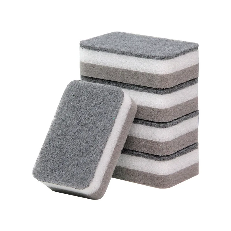 5-Piece Double-Sided Cleaning Sponge and Dishwashing Cloth Set