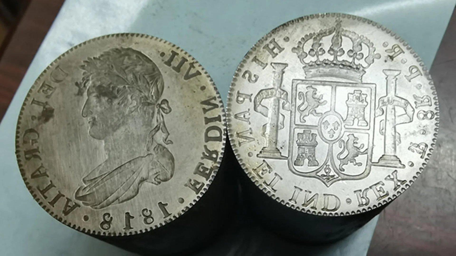 

1818 Bolivia • Colonial Milled 8 Reales - Ferdinand VII Coin Die mold
