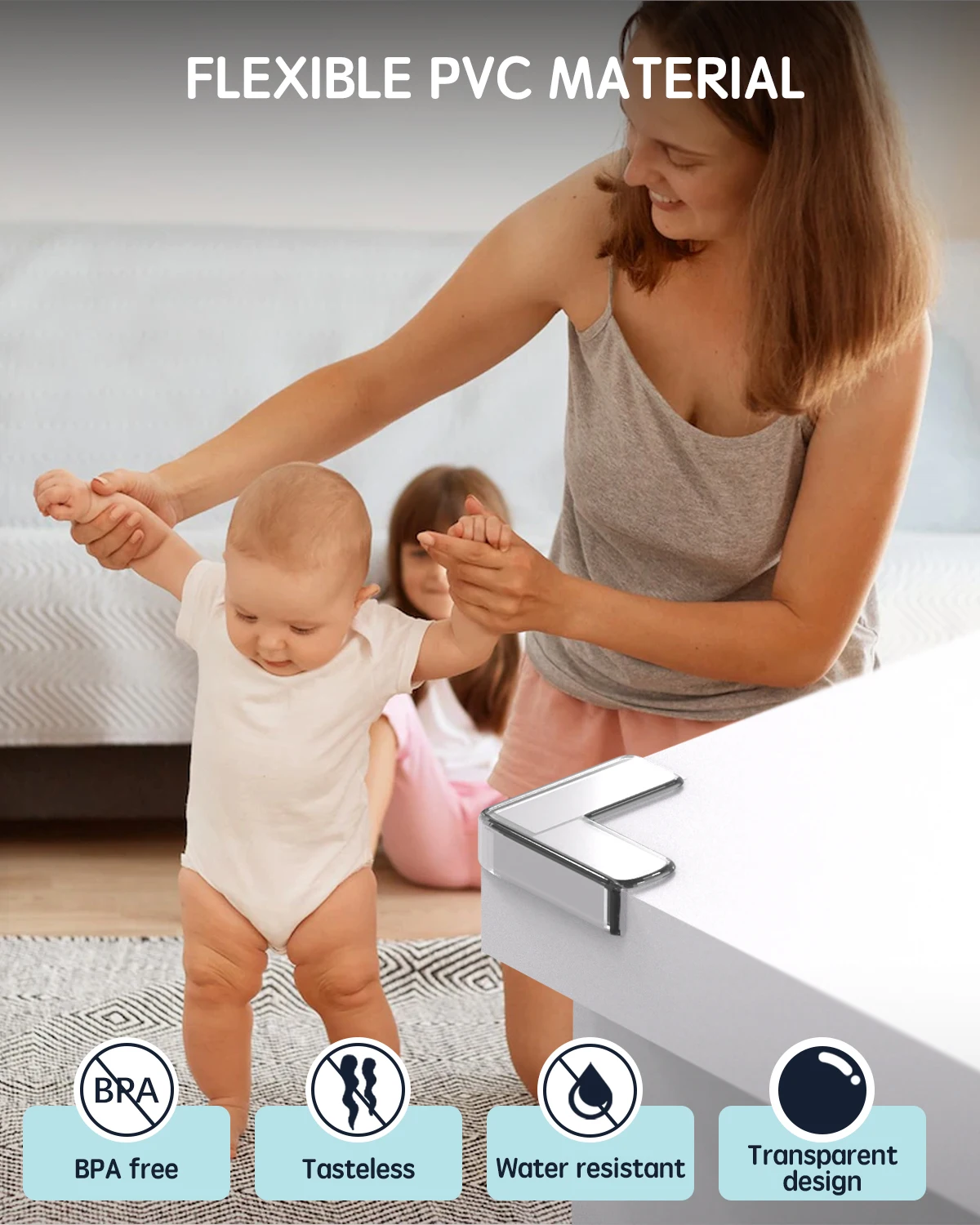 Baby Corner Protectors 16/30Pcs silicone table corner protector table corner protector furniture anti collision strip
