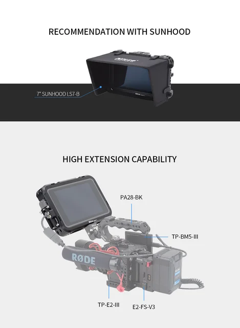 Atomos Shogun Fx6 Atomos Ninja V NITZE TP-SHOGUN 7-II MONITOR CAGE