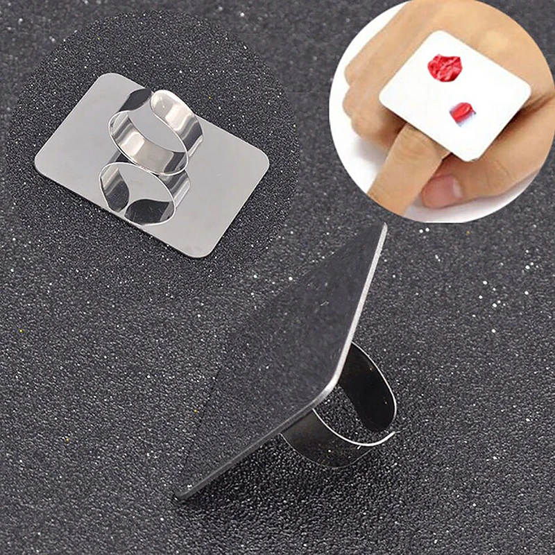 Makeup Tool Set Stainless Steel Makeup Mixer Nail Art Polish Mixing Plate Foundation Eyeshadow Eye Shadow Mixer Palette With Spatula Rod Makeup