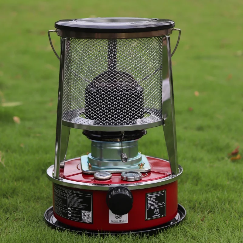Kerosene Heater 2 in 1 Kerosene Stove Heater Stove Adjustable Firepower for Ice Fishing Hiking for Boiling Water Heating Cooking 3
