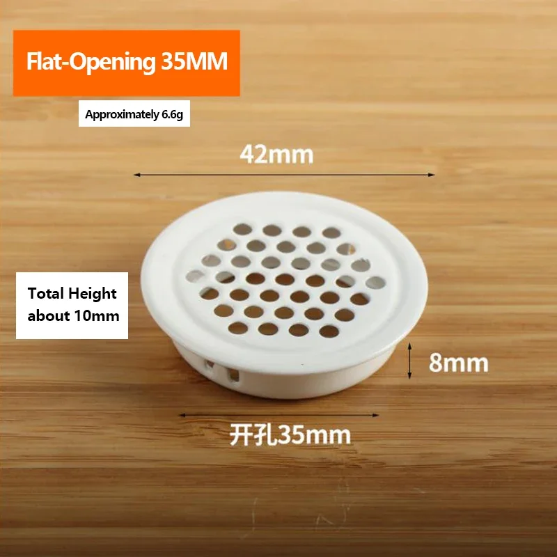 Description Picture 3 of itemCore Vents 4pcs Ventilation Cover Stainless Steel Black Air Vent Louver for Wardrobe Cabinet Mesh Hole