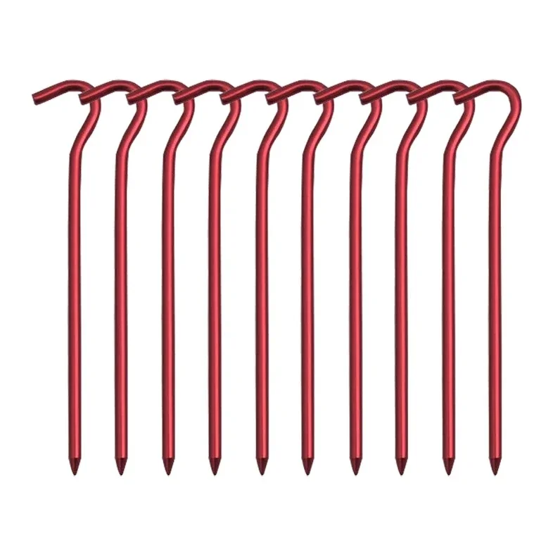 1PC Aluminum Tent Pegs with Hook for Hammock Awning