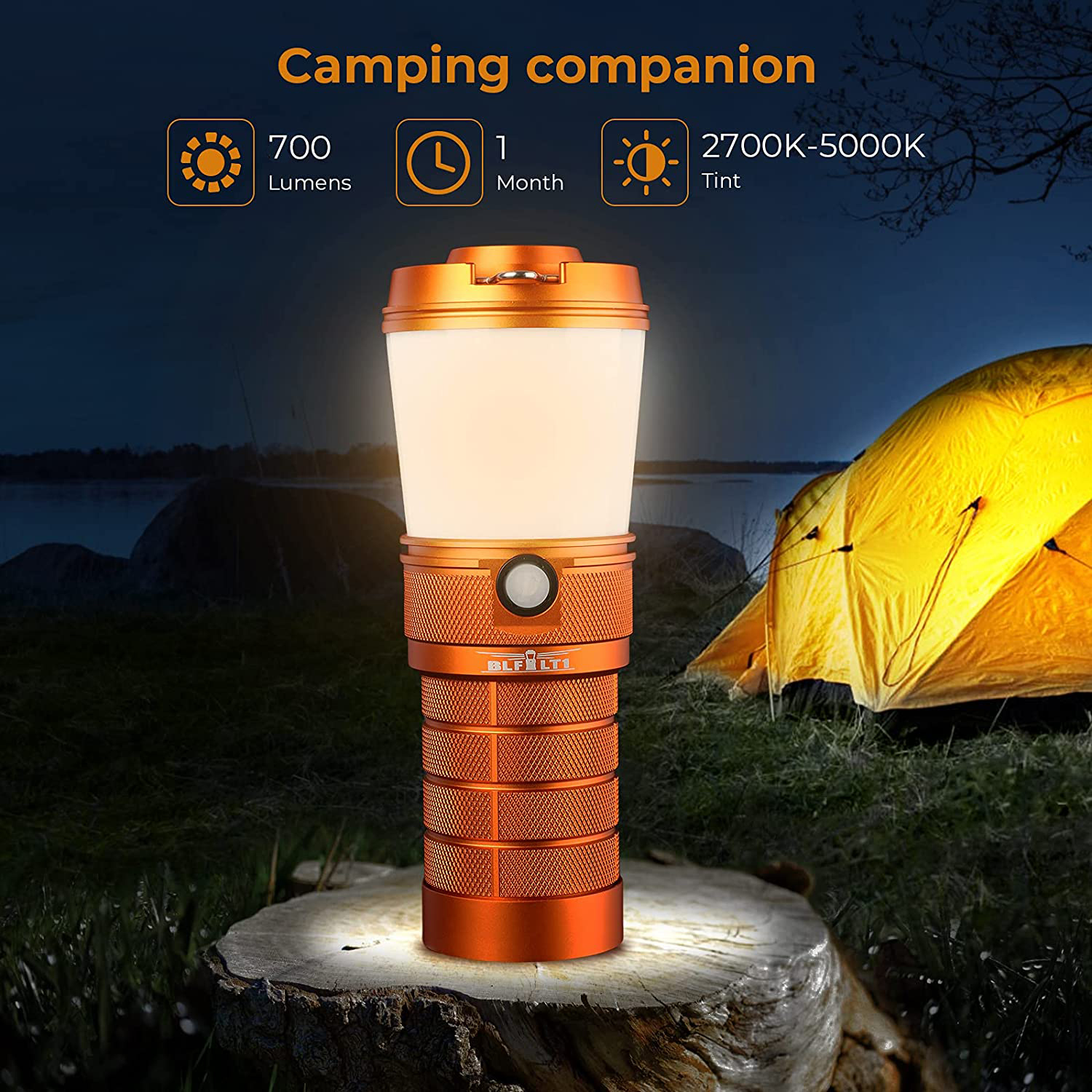 Sofirn BLF LT1 LED Camping Light Super Bright Anduril 2.0 Rechargeable Hiking Torch Spotlight Variable Color 2700K to 5000K