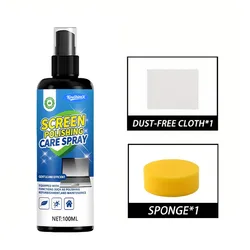 Ultimate Screen Shine: Efficient Cleaner Spray - 100ml Set