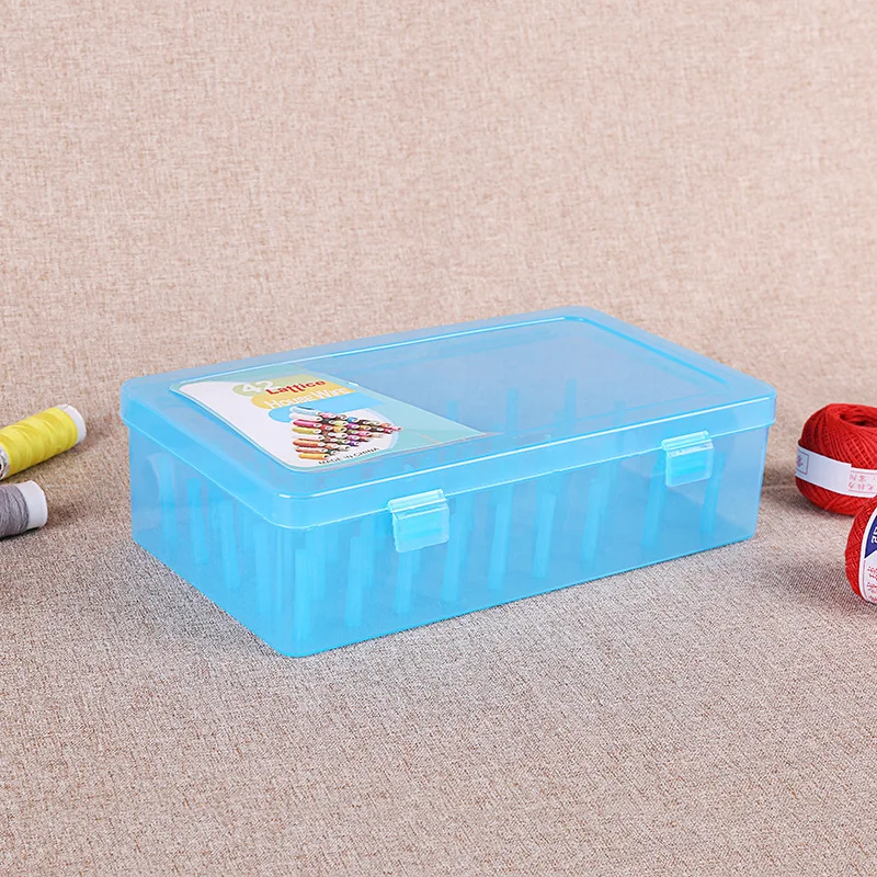 Clear Sewing Thread Storage Box 42 Pieces Spools Bobbin Carrying Container Case Spool Organizing Sewing Storage Bag sewing storage box sewing thread box