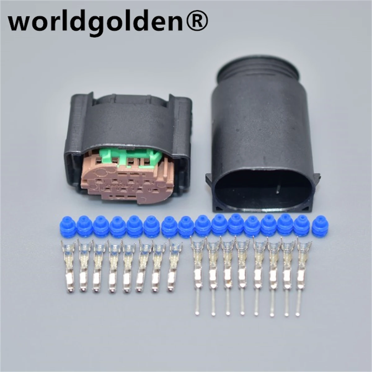 

worldgolden 8 Pin 1-1418552-1 1-1534229-1 1534229-1 Reverse Sensor Radar Cable Socket Automotive Connector For BMW BENZ