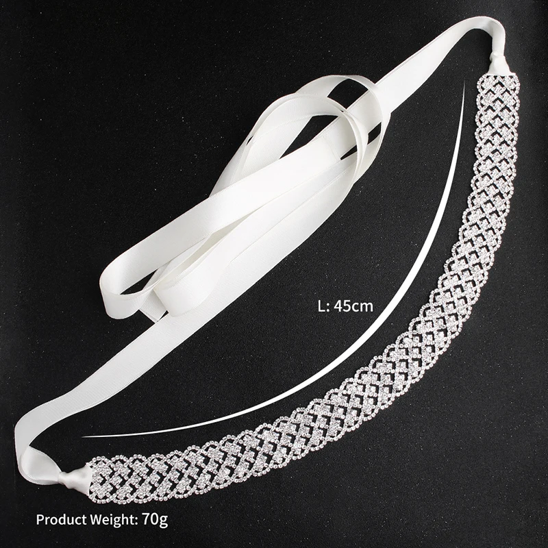 Miallo Wedding Belt Sash Bridal Rose Gold Full Rhinestone Applique Luxury Women's Accessories Female Dress Waistband Sash