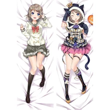 

60x180cm LoveLive!Sunshine!! Dakimakura Cover Kawaii Anime Watanabe You Fullbody Pillow Cover Double-sided Printed Pillow Case