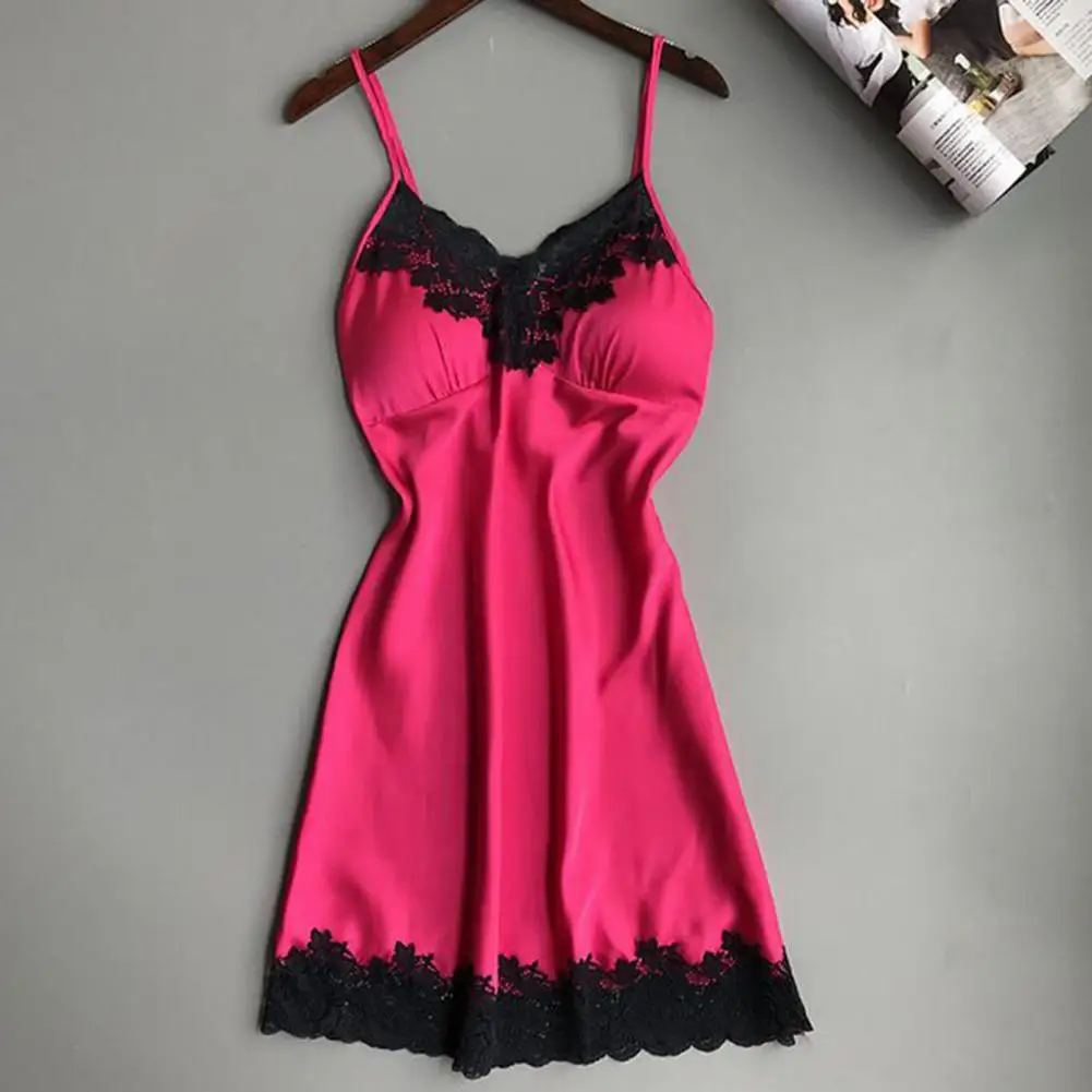 

Lace Trendy Sexy Women Nightie V Neck Women Nightdress Mini for Sleeping