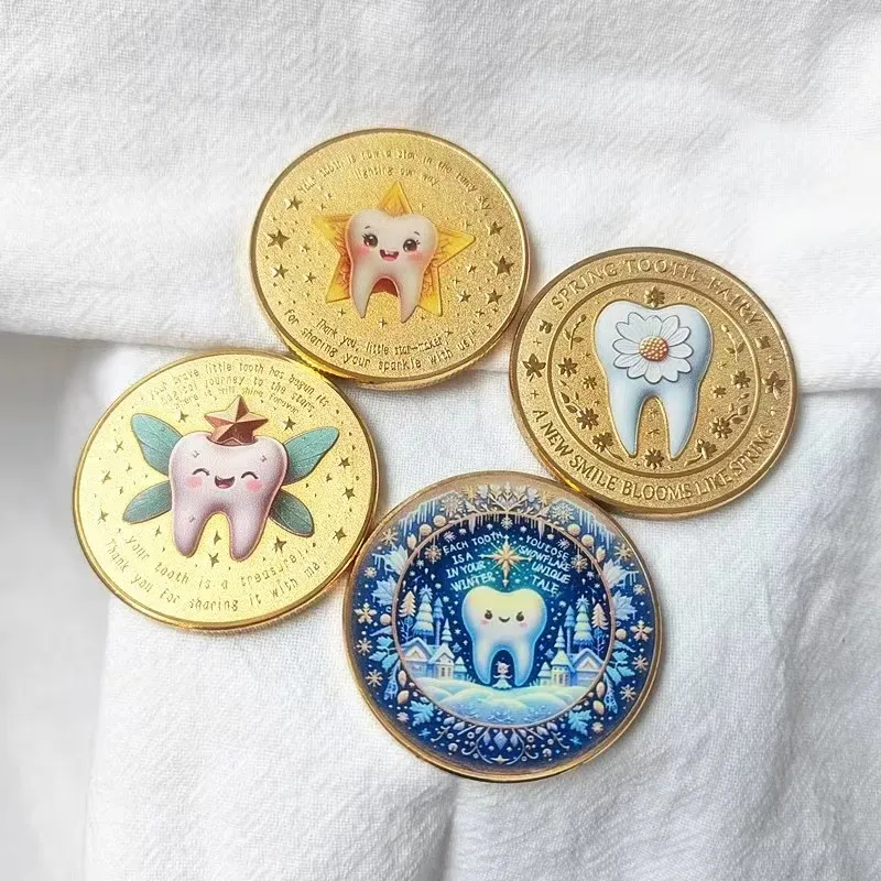 Enchanted Tooth Fairy Souvenir Coin for Birthday and Party Gifts