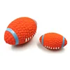 Soft Pet Ball Squeaky Toy For Small Large Dog Rugby Tennis Volleyball Football ball Latex Tooth Cleaning Training Toys 4