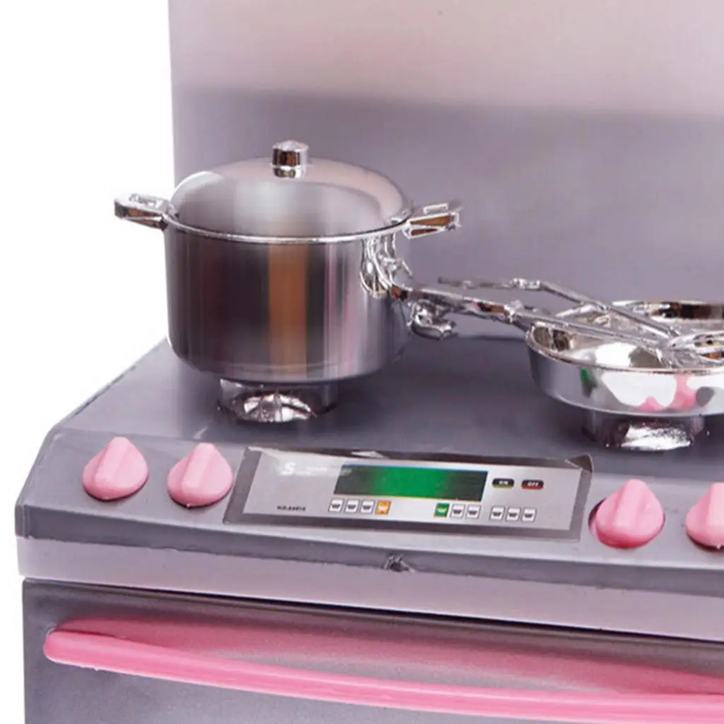toy Fully Equipped Pretend Play Kitchen Set with Sink, Stove, Cabinet Accessories Set for Boys Girls 5
