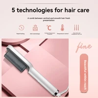 Hair Straightening Comb Device Negative Ion Does Not Hurt Hair Straightening Plate Clip Curling Iron Lazy Curling Comb 1