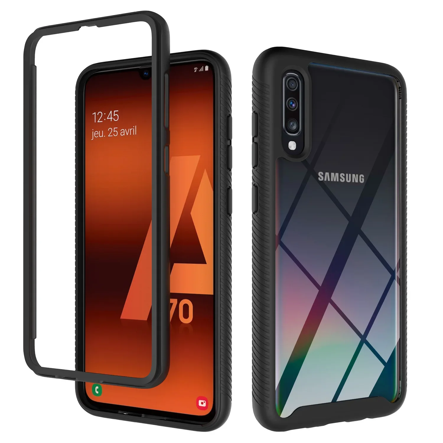 

Hybrid TPU/PC Sky Case For Samsung Galaxy A70 / A50 A50s A30s Funda Capa 2IN1 Dual Layer Shockproof Shell Phone Back Cover