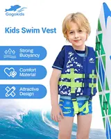 Gogokids Kids Swim Vest Float Jacket Boys' and Girls' Floaties Swimsuit Buoyancy Swimwear 2
