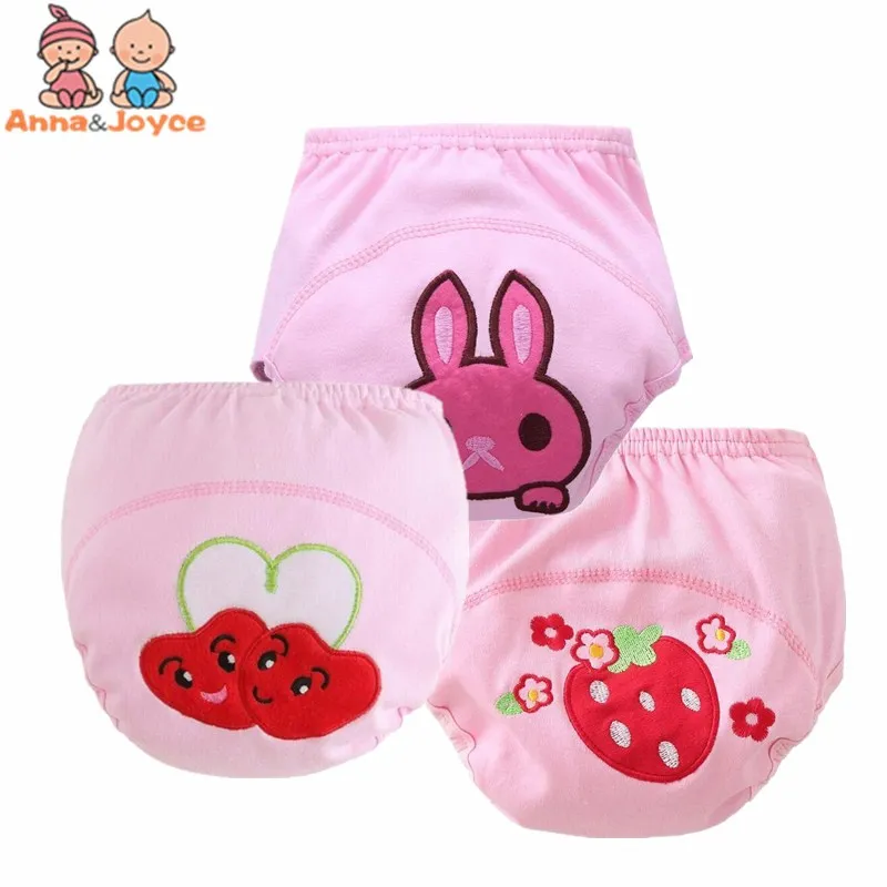 

3pc/Lot Baby Training Pants Diaper Reusable Nappy Washable Cotton Learning Pants Underpants 8-15kg