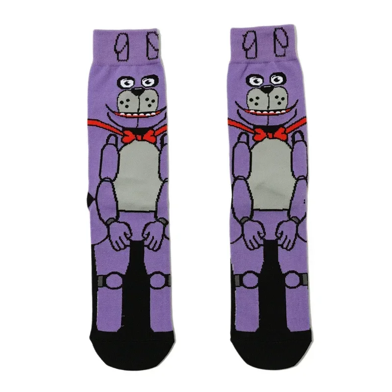 Adult Five Nights At Freddy's Themed Cartoon Anime Socks - Cute Kawaii Gift with Cotton Sweat Absorption