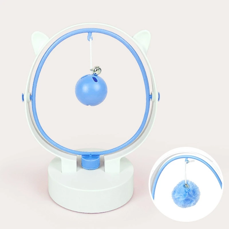 

Cat Toy Interactive Toys with Swinging Ball Replaceable Plush / Leaking Balls Battery Operated Perpetual Swing Toys for Kitten