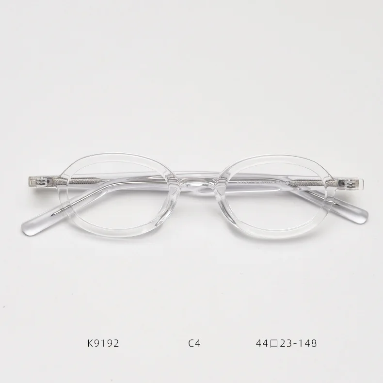 Neue japanisch-koreanische Retro-Brillenfassung in kleiner ovaler und großer Größe für Kurzsichtigkeit, für Herren und Damen, Retro-Brillenfassung ohne Dioptrien 9192 – Detail 17