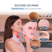 Foreverlily Face Neck Silicone LED Mask 7 Colors LED Light Photon Therapy 3D Flexible Facial Beauty Mask Skin Brighten Skin Care 6