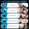 Sejoy KNIGHT Men's Electric Shaver kit Rechargeable Multi-functional Electric Hair Trimmer Razor Nose Trimmer Beard Hair Clipper 4