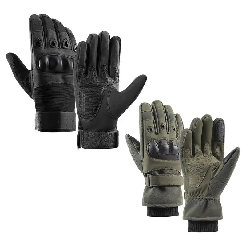 

Мужские зимние велосипедные перчатки с закрытыми пальцами, водонепроницаемые Нескользящие теплые мягкие резиновые защитные перчатки для сенсорных экранов