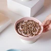 Ceramic Slow Food Bowl, High Footed Cat Bowl, Neck Protection Bowl Not Easy To Knock Over  Anti Choking Dog Bowl Pet Supplies 3