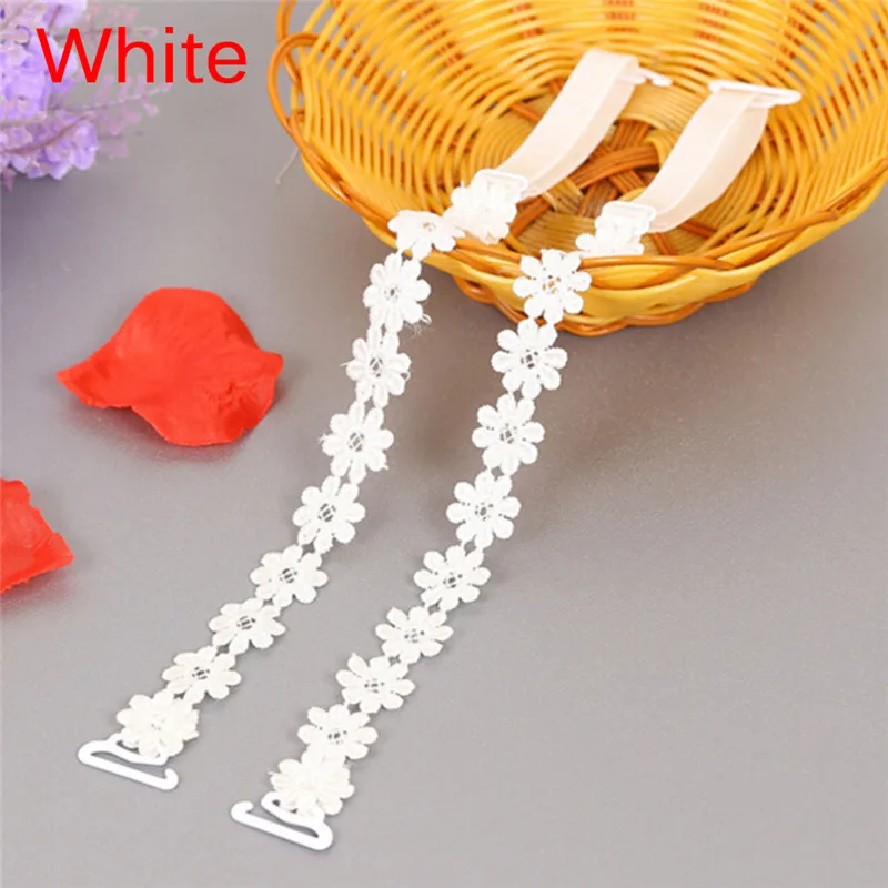 Elegant Floral Lace Adjustable Bra Straps - Anti-Slip Bridal & Party Accessory