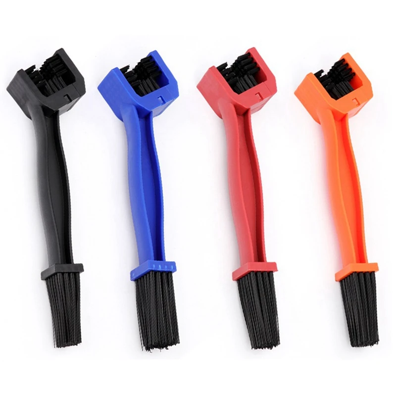 

4Piece Motorcycle Bicycle Chain Brushes Bicycle Cleaning Square Head Brushes Plastic